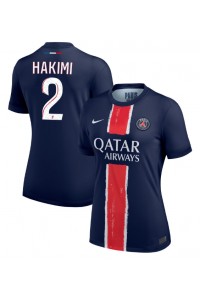 Paris Saint-Germain Achraf Hakimi #2 Voetbaltruitje Thuis tenue Dames 2024-25 Korte Mouw